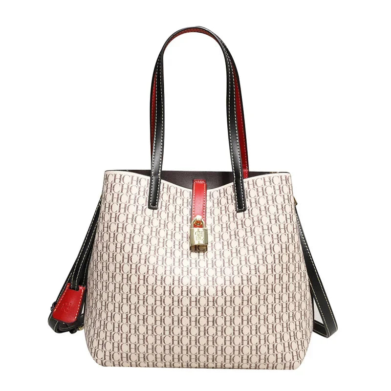 CH Premium Leather Crossbody Tote