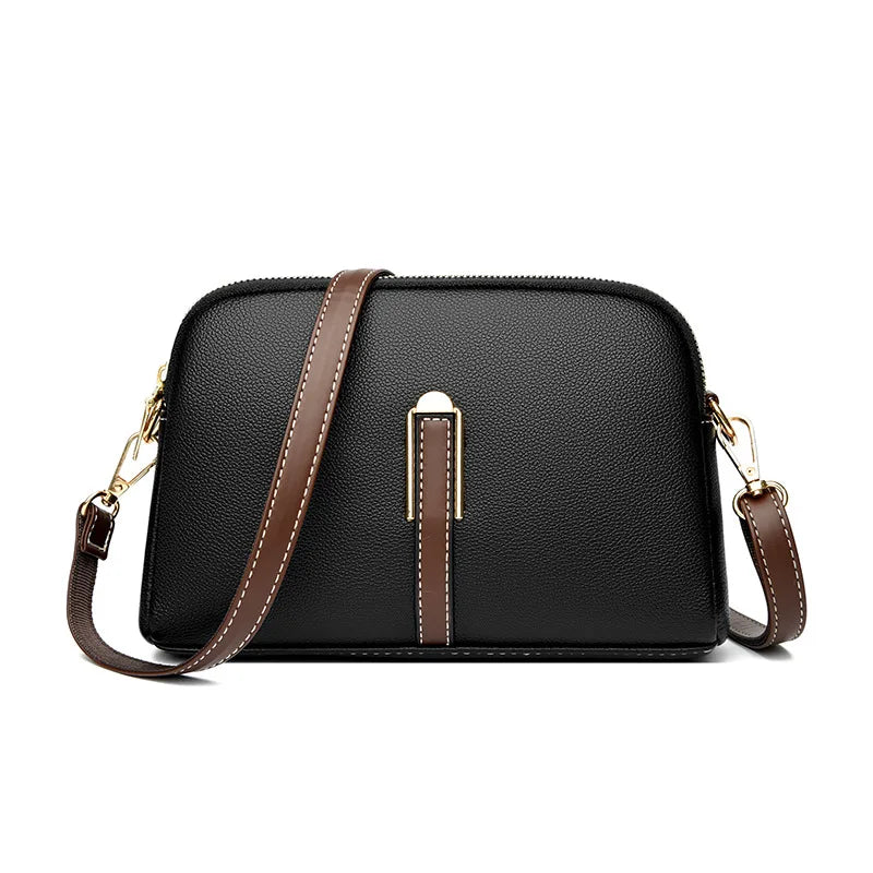 Leather Flap Shoulder Bag