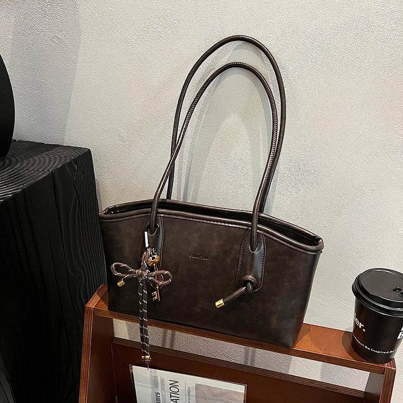 PU Leather Women's Y2K Crossbody Tote Bag