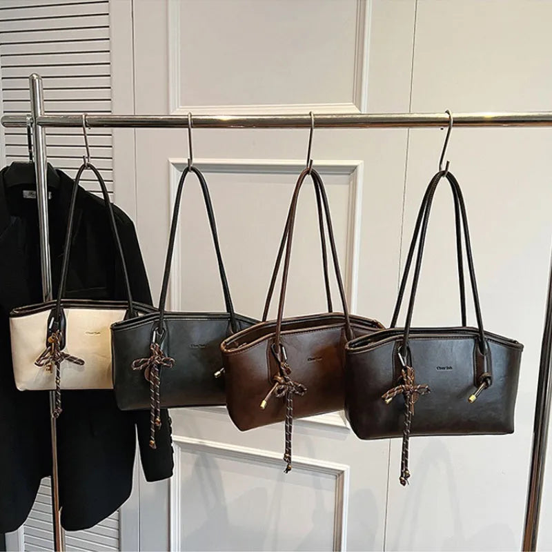 PU Leather Women's Y2K Crossbody Tote Bag