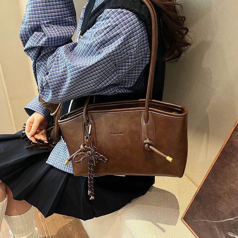 PU Leather Women's Y2K Crossbody Tote Bag