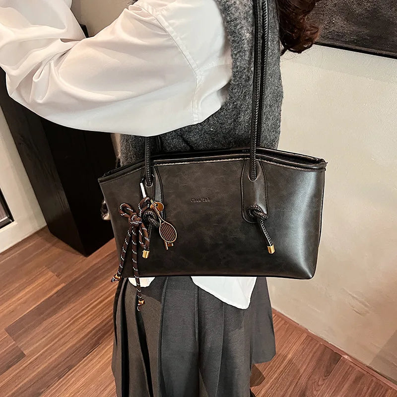 PU Leather Women's Y2K Crossbody Tote Bag