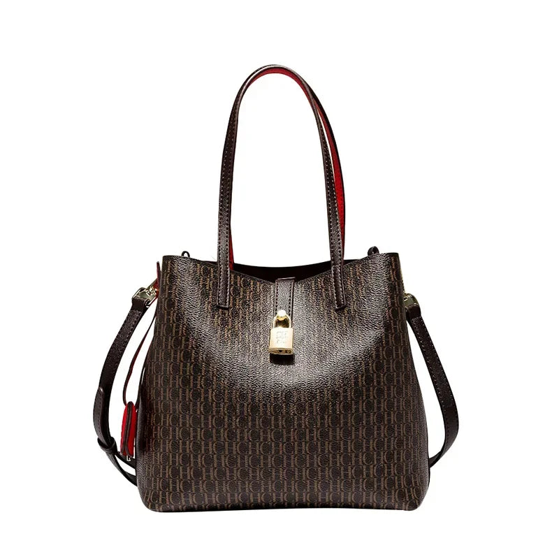 CH Premium Leather Crossbody Tote