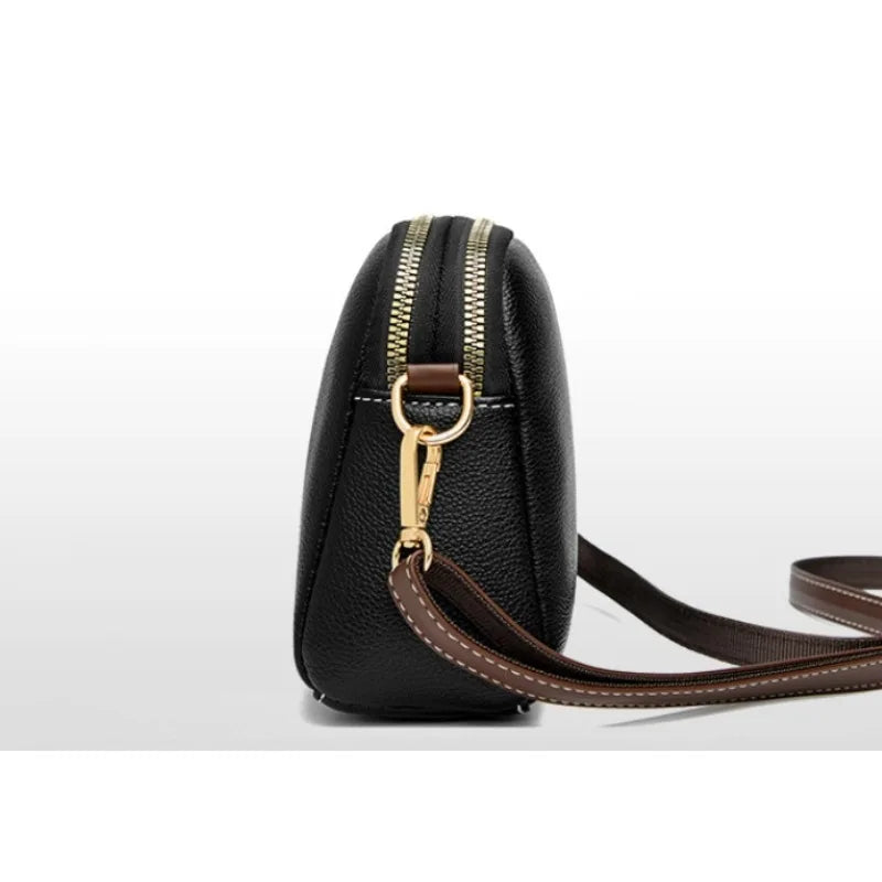 Leather Flap Shoulder Bag